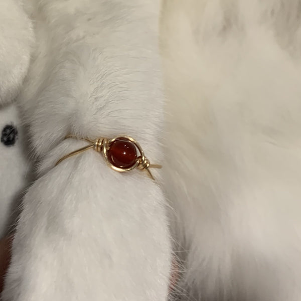 Bague agate rouge, la pierre de la paix, un petit plaisir pour Noël pour TOUS