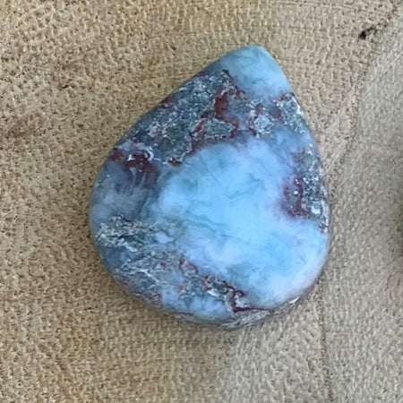 Cabochon de larimar de République Dominicaine, qualité extra