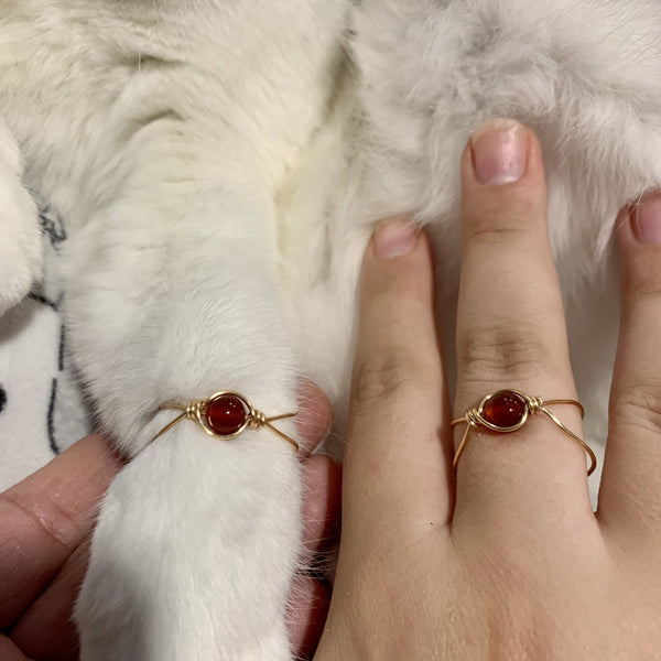 Bague agate rouge, la pierre de la paix, un petit plaisir pour Noël pour TOUS