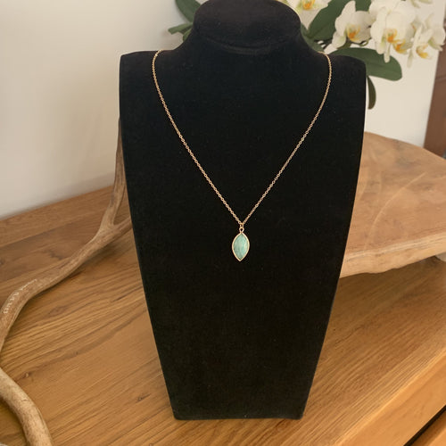 Natural amazonite necklace