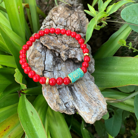 Bracelet en sodalite et topaze jaune ou sodalite et aventurine verte