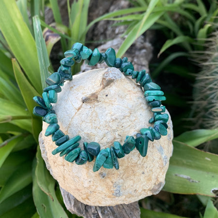 Natural malachite bracelet