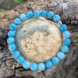 Bracelet larimar naturel de grade supérieur 