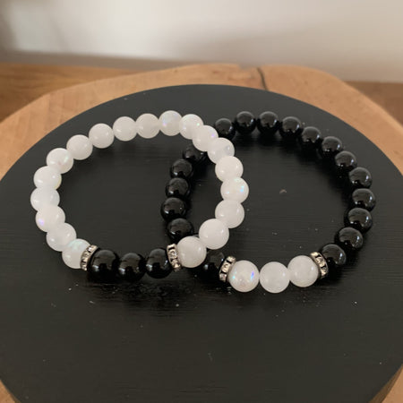 Bracelet onyx noir idéal pour un homme