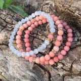 Bracelet rhodochrosite 6mm 