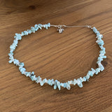 Collier Larimar choker, pierre de naissance de Mars