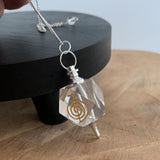 Pendule merkaba, Pendule Reiki Cho-Ku-Rei en cristal, pendule divinatoire