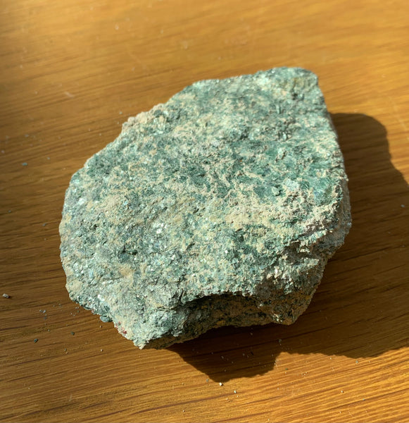 Extra quality raw green fuchsite from Brazil, fairy crystal