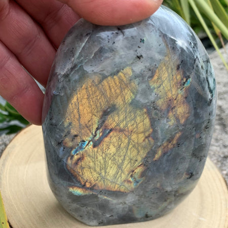 Grande pierre de labradorite bleue 1kg496g
