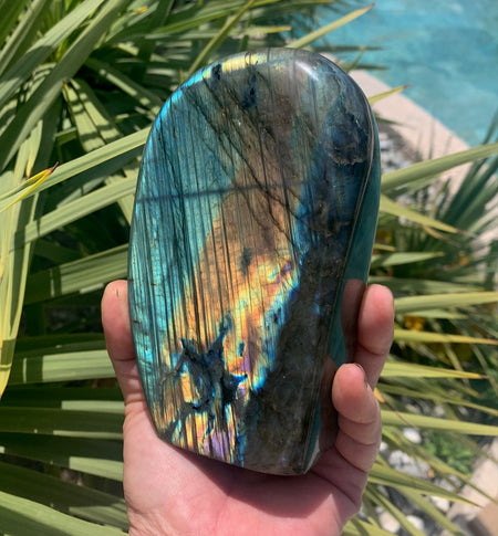 Large blue labradorite stone 1kg496g