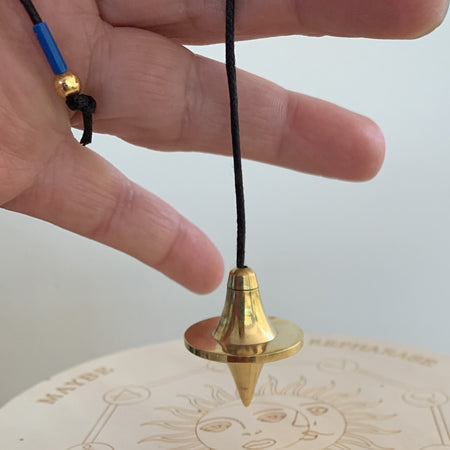 Pendule divinatoire à graines de Rudraksha