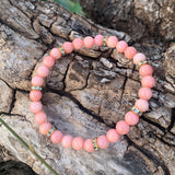 Bracelet rhodochrosite 6mm 