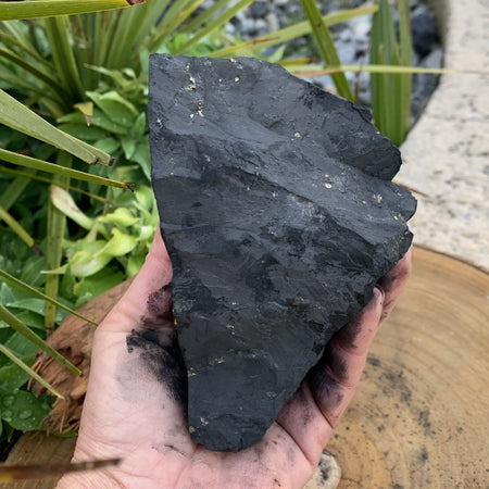 Bague tourmaline noire en pierre brute, bague ajustable