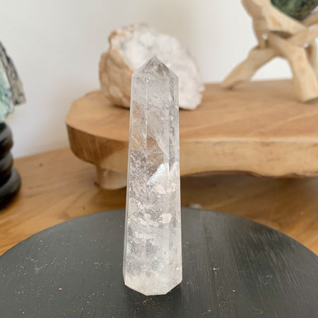 Pyramide de quartz blanc, pyramide reiki grade supérieur