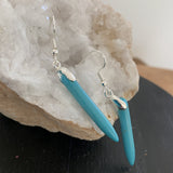 Grandes Boucles d'oreilles Turquoise en argent