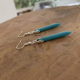 Grandes Boucles d'oreilles Turquoise en argent