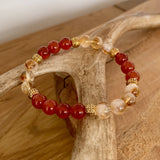 Natural carnelian bracelet 