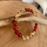 Natural carnelian bracelet 