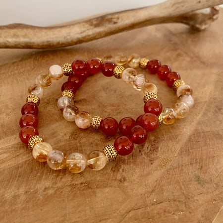 Natural citrine bracelet "Abundance"