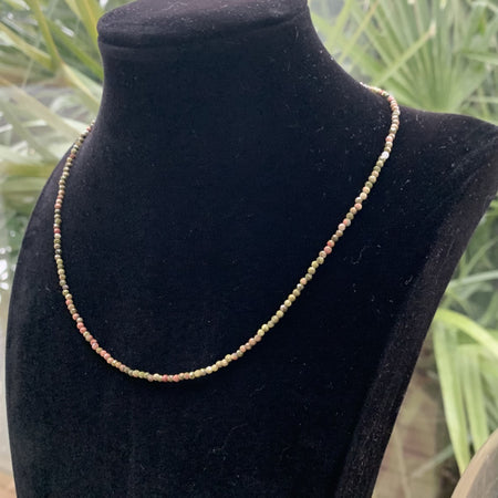 Long collier Tourmaline noire brute, un collier chaîne amovible