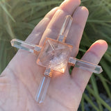 Pyramid energy generator and rock crystal spikes