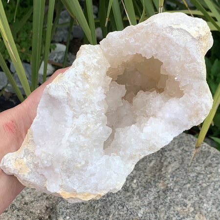Pendentif cœur en cristal de roche, coeur en cristal de taille moyenne