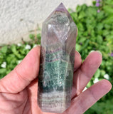 Rainbow fluorite tip