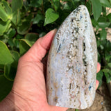 749g Blue Orbicular Ocean Jasper