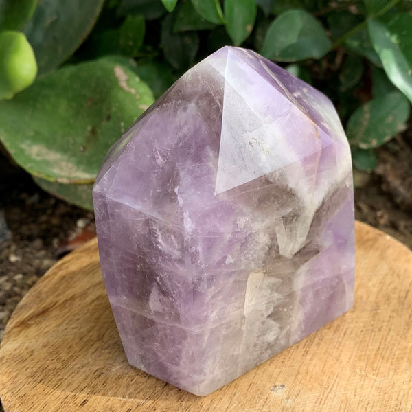 Natural Chevron Amethyst Point 727g